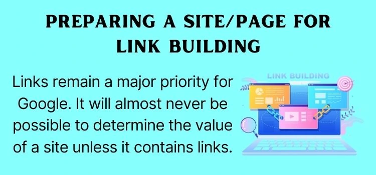 Preparing a Site Page for Link Building