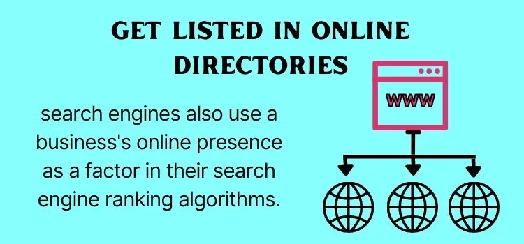 3. Get listed in online directories